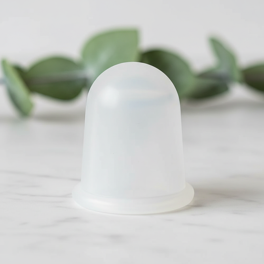 Anti-Cellulite Silicone Cup Large - White Marble