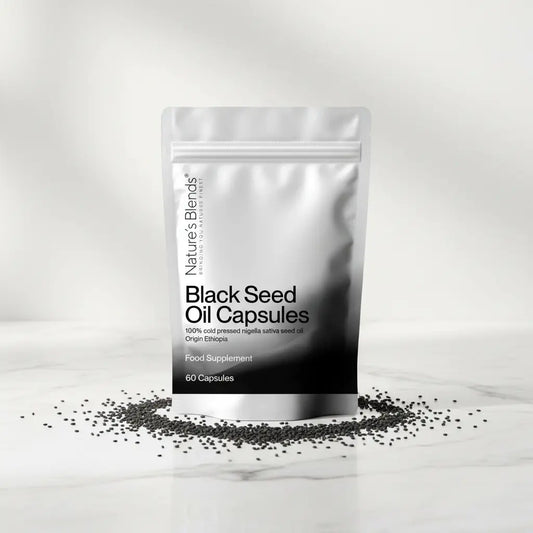 Black Seed Oil Capsules Clean Background