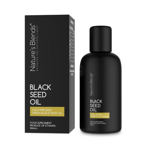 Black Seed Oil, Ethiopian, Raw Virgin Cold Pressed nigella sativa Oil (100ml) - Nature's Blends