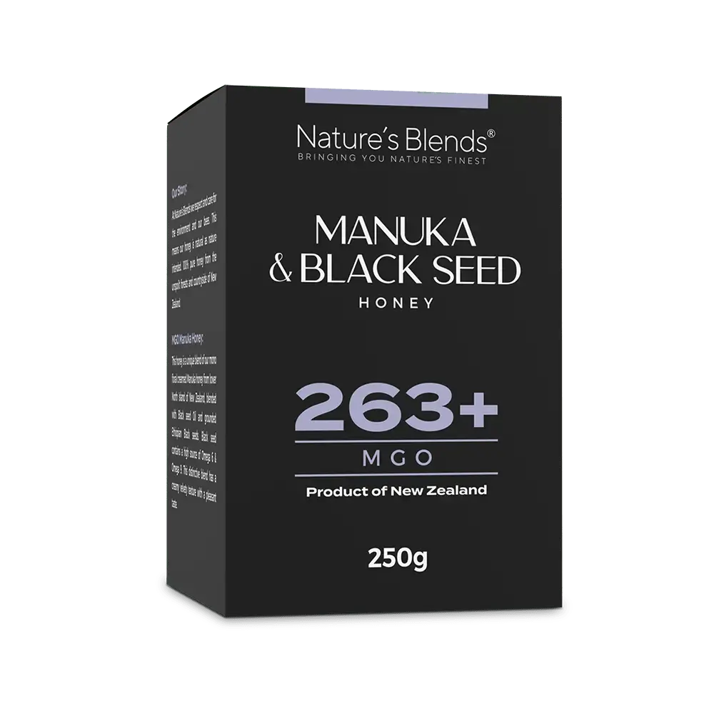 Wholesale Black Seed & Manuka Honey 263+ MGO (250g) - Nature's Blends