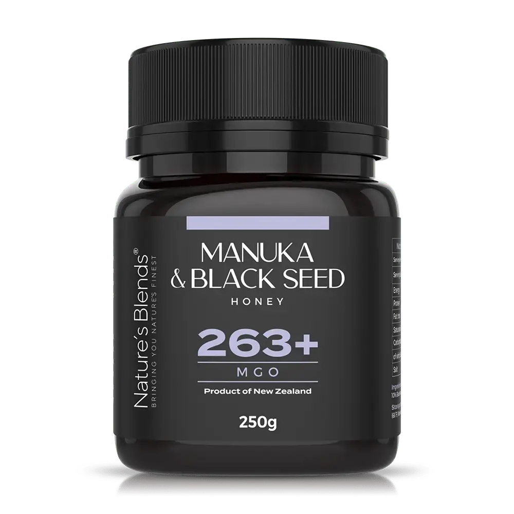 Wholesale Black Seed & Manuka Honey 263+ MGO (250g) - Nature's Blends